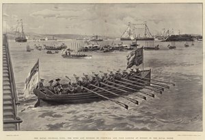 Il tour coloniale reale, il Duca e la Duchessa di Cornovaglia e York sbarcano a Sydney sulla barca reale